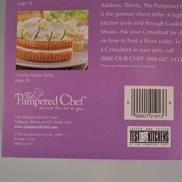 PAMPERED CHEF Cookbook Season's Best Recipes Spring Summer 2009 Recipe Booklet - Picture 8 of 8